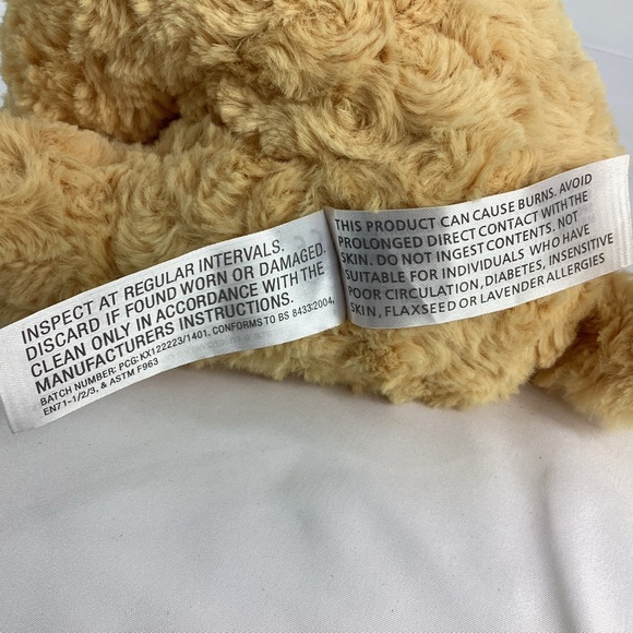 Warmies Cozy Plush Golden Puppy Dog Junior Mini Therapy Microwavable Heatable - Picture 7 of 12
